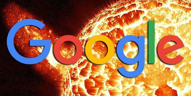 The google logo is featured in an explosive sun, showcasing the planethoster wordpress plugin with a special discount code.