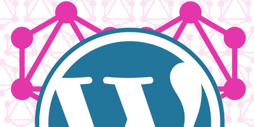 The wordpress logo on a pink background showcasing the wpvivid plugin with a discount code.