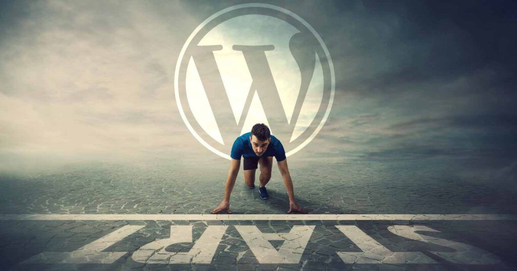 A man is standing in front of a Wordpress logo, promoting a discount code for the Planethoster Wordpress plugin.
