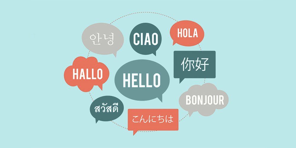 A group of speech bubbles with the word hello in different languages, featuring a discount code for the WPVivid WordPress plugin.